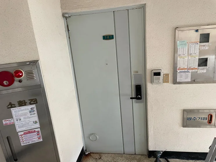 부산 사상구 모라동 부산 사상구 모라 아파트 방화문수리 시공 사진