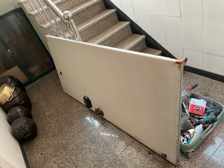 부산 북구 화명동 부산화명동 방화문 빌라 철문수리 시공 사진