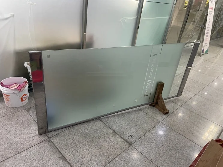 부산 사상구 주례동 부산 주례동 유리문힌지교체 뻑뻑한 문수리 보수 시공 사진
