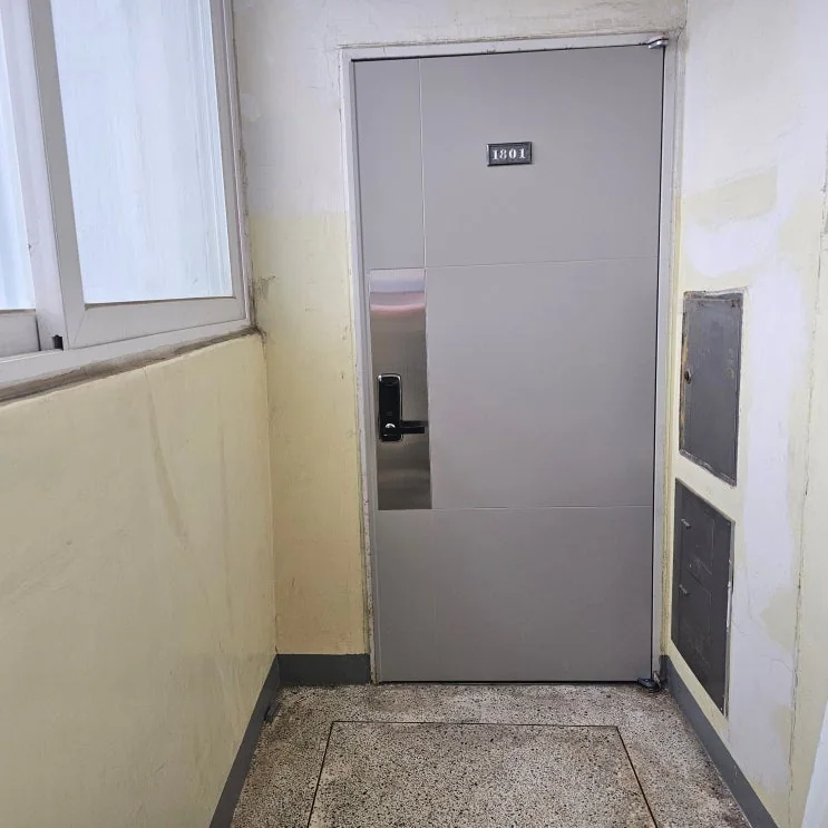 부산 영도구 부산 영도 방화문교체 디지털도어록 번호키 설치 시공 사진