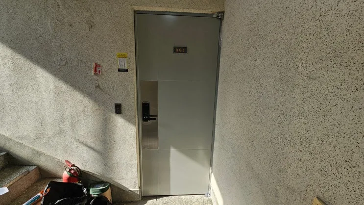 부산 당감동 현관문교체, 방화문부터 도어락까지 완벽한 설치 사례